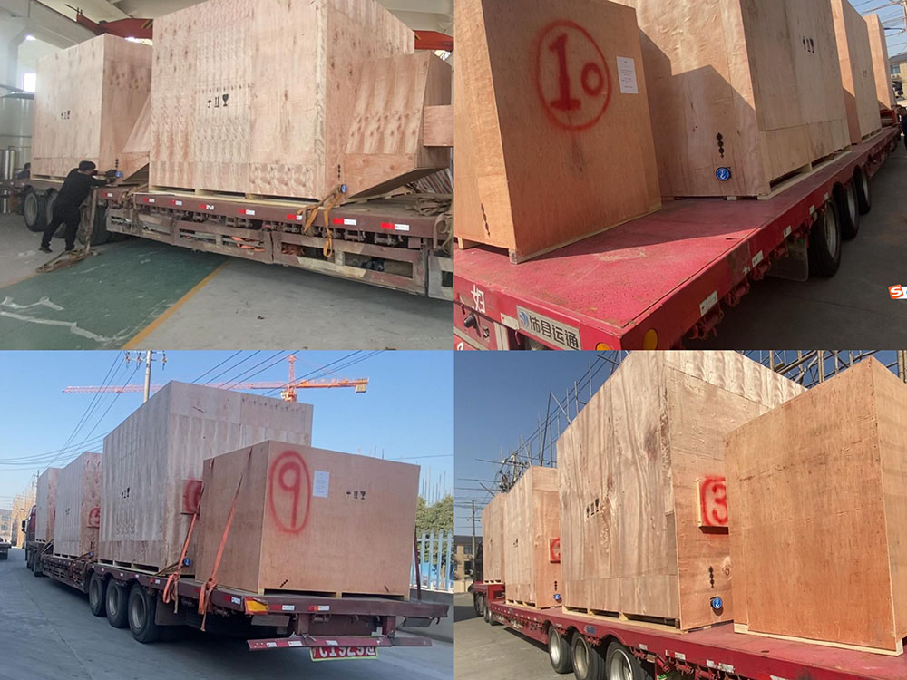 齐心协力，伊朗客户定制的8套母液干燥一体机系统设备顺利发货！